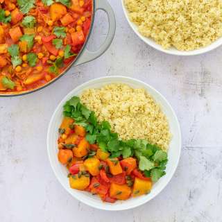 Root Vegetable and Chickpea Tagine (Vegan)