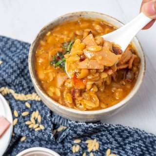 Ham Orzo Soup