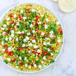 Chickpea, Feta and Bulgur Wheat Salad