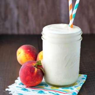 Peaches and Cream Protein Smoothie