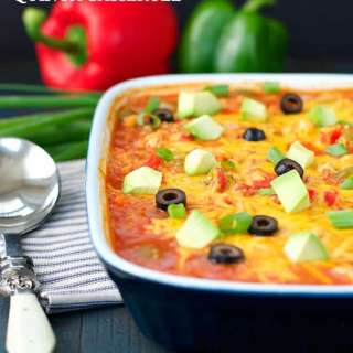 Dump and Bake Chicken Fajita Quinoa