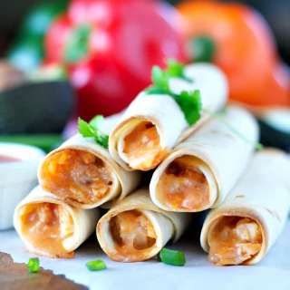 4-Ingredient Chicken Taquitos