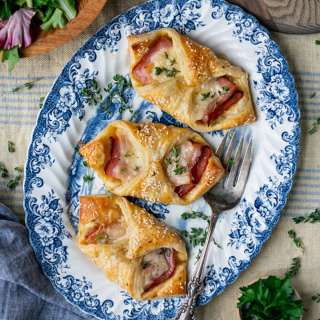 Puff Pastry Ham and Cheese Hot Pockets