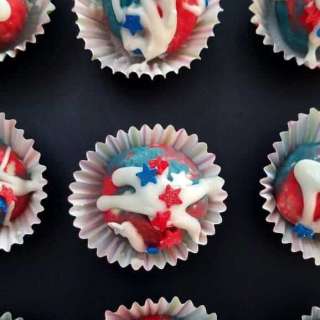 4-Ingredient Patriotic Brigadeiros