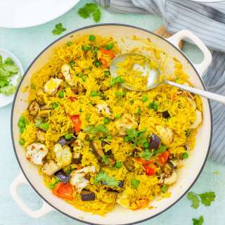 Easy Vegetable Biryani (Vegan)