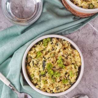 One Pan Orzo with Spinach and Feta
