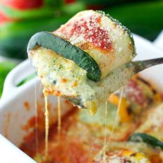 Pesto Zucchini Lasagna Roll Ups