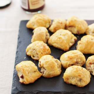 Turkey, Cranberry and Feta Sausage Rolls