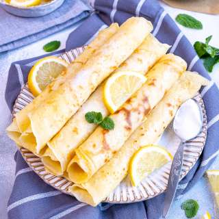 Traditional English Pancakes (with Lemon and Sugar)