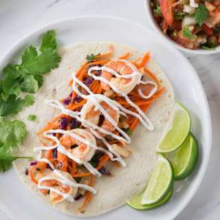 Spicy Shrimp Tacos with Jicama Slaw
