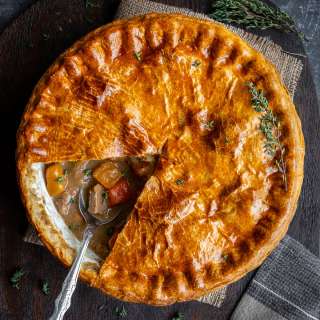 Traditional Suet Crust Steak Pie (Made With Atora Beef Suet)