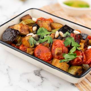 Easy Vegan Low FODMAP Eggplant Caponata