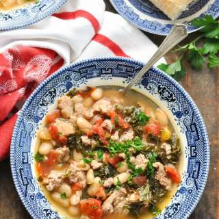 Tuscan White Bean Soup with Sausage and Kale