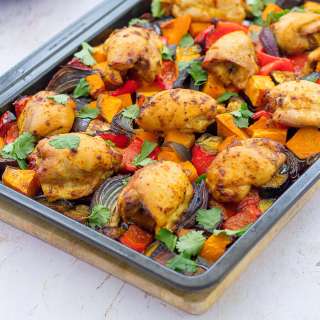 Easy Thai Chicken Traybake