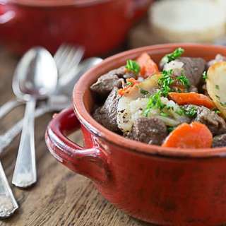 French Oven Baked Beef Stew - Baeckeoffe