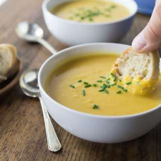 Creamy Butternut Squash and Apple Soup