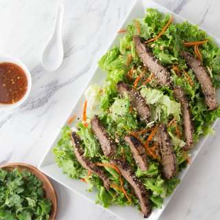 Thai Beef Salad with Peanut Lime Dressing