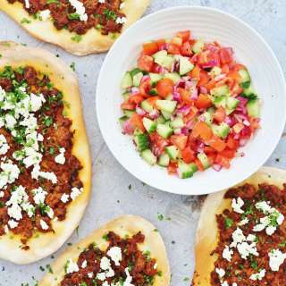 Turkish Spicy Lamb Pizzas (Lahmacun)