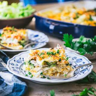 Cheddar Chicken Broccoli Lasagna