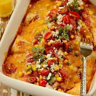 Flatbread Ham and Cheese Brazilian Enchiladas