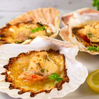 Easy Capesante Graten (Scallop in the Shell)