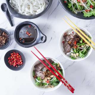 Vietnamese Beef Noodle Salad: Pho Tron