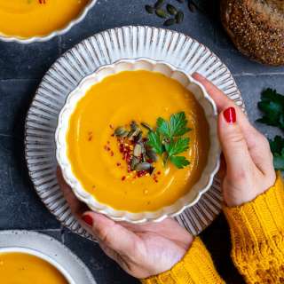 Easy Pumpkin and Sweet Potato Soup