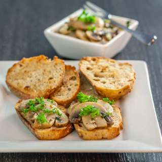 Spanish Tapas Recipe - Mushrooms in Sherry Sauce