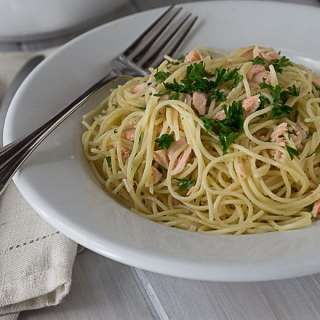 Creamy Salmon and Dill Angel Hair Pasta