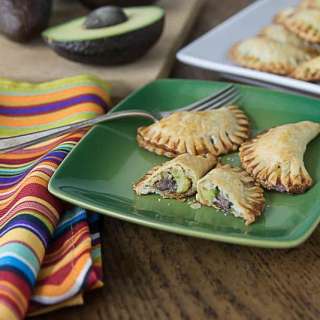 Avocado, Black Beans, Queso Fresco Empanadas Recipe Card