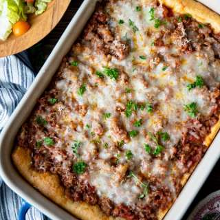 5-Ingredient Italian Sausage Crescent Roll Casserole