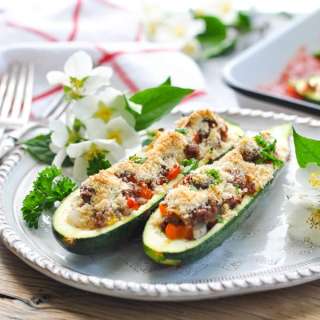 Easy Stuffed Zucchini Boats