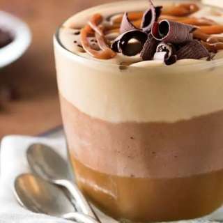 Dulce De Leche And Chocolate Mousse