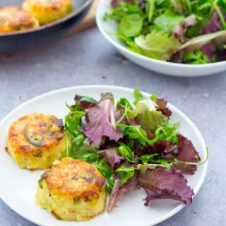 Leftover Sprouts Bubble and Squeak Cakes