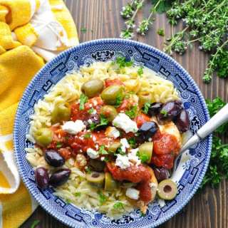 Dump-and-Bake Mediterranean Chicken