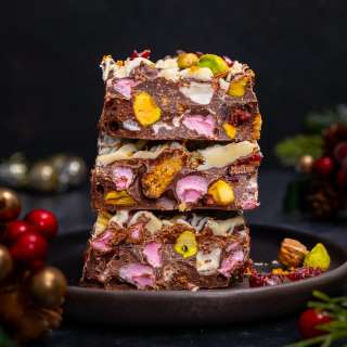 Easy Christmas Rocky Road