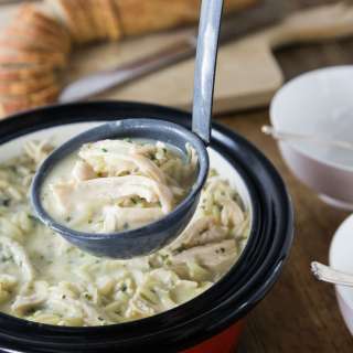 Traditional Greek Avgolemono Soup