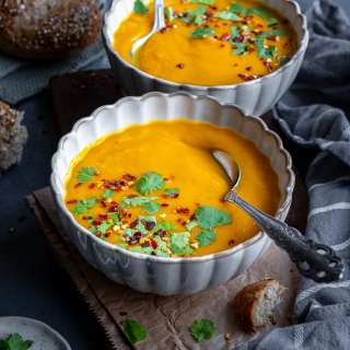 Easy Carrot and Sweet Potato Soup