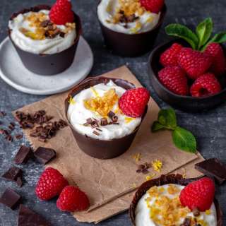 Lemon Cheesecake Chocolate Cups
