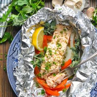 Greek Salmon Baked in Foil