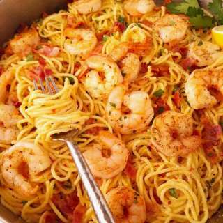 Shrimp Carbonara