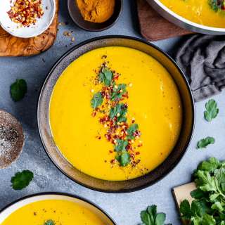 Spiced Carrot and Lentil Soup