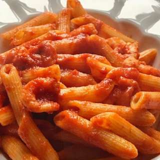 Spicy shrimp pasta