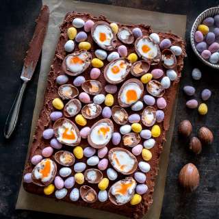 Easter Chocolate Traybake Cake
