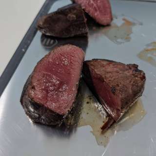 Perfectly Cooked Ostrich Fillets