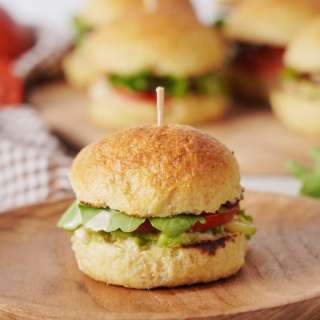 Spicy Vegan Eggplant Sliders