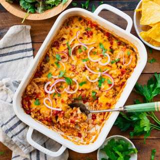 Dump-and-Bake Chicken Fajita Casserole
