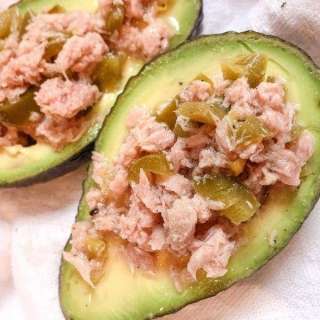 Spicy Tuna Stuffed Avocado