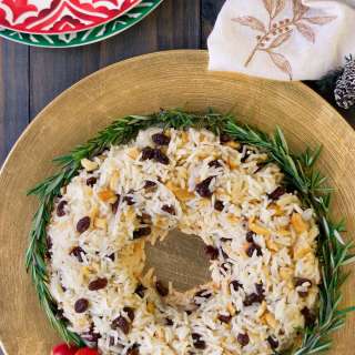 Brazilian Christmas Rice - Champagne Rice with Raisins and Cashews