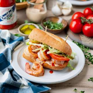 Roasted Shrimp Po' Boy
